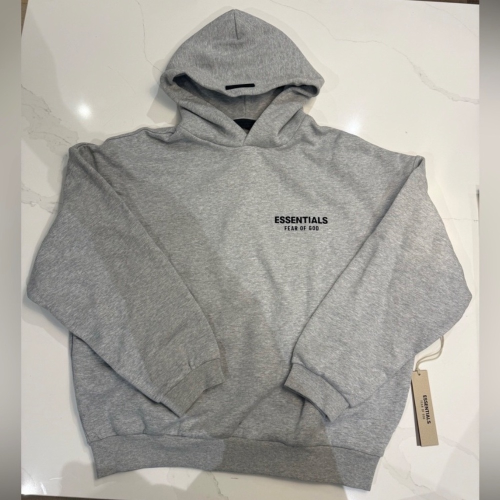 New ESSENTIALS Fear of God Grey Hoodie New with tags and dust bag